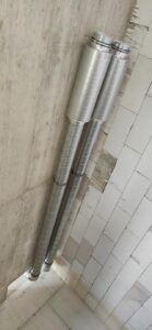 hlavný rozvod z technickej miestnosti je riešený kombináciou 160 mm spiro potrubia a plochých kanálov