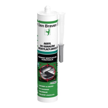 Den Braven Acryl pre ventilačné rozvody sivý 280ml