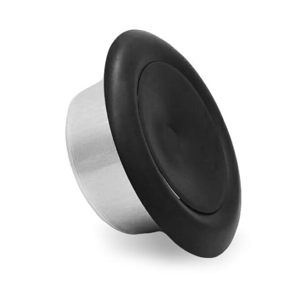 Čierny prívodný kovový tanierový ventil 125 mm - Image 2