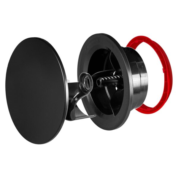 Anemostat antibakteriálny smerový prívod/odvod 125mm - čierny - Image 4
