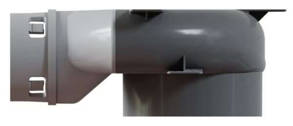 Plastový box KLO 2x90 stropný pre hrdlo na predĺženie - Image 4
